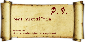 Perl Viktória névjegykártya