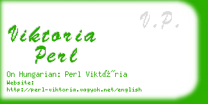 viktoria perl business card